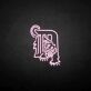 Tiger mit Buchstabe D LED-Neonschild für Bar und Wohnzimmer