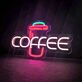 coffee LED-Neonschild für Café und Küche