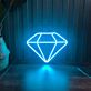 Diamant Symbol LED-Neonschild für Wohnzimmer und Schaufenster