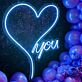Herz LED Neonschild für Hochzeit und Party