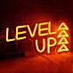 LEVEL UP LED-Neonschild für Gaming und Wohnzimmer