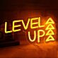LEVEL UP LED-Neonschild für Gaming und Wohnzimmer