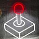 Retro Arcade Joystick LED-Neonschild für Gamingzimmer