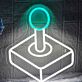 Retro Arcade Joystick LED-Neonschild für Gamingzimmer