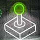 Retro Arcade Joystick LED-Neonschild für Gamingzimmer