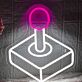 Retro Arcade Joystick LED-Neonschild für Gamingzimmer