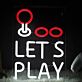 LET'S PLAY LED-Neonschild für Gaming und Wohnzimmer