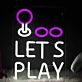 LET'S PLAY LED-Neonschild für Gaming und Wohnzimmer