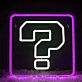 Fragezeichen Symbol LED-Neonschild für Gaming Bar