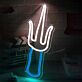 Handgeste Mittelfinger LED-Neonschild für Bar Club