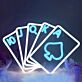 Dekoratives LED Neonschild mit Pokerkarten Motiv und Ass Symbol als moderne Wandbeleuchtung für Spielzimmer Bar oder Lounge