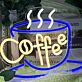 Kaffeetasse LED Neonschild für Café und Küche