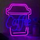 Kaffeebecher LED Neonschild für Café und Küche