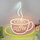 Kaffeetasse LED Neonschild für Café und Küche