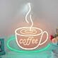 Kaffeetasse LED Neonschild für Café und Küche
