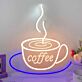 Kaffeetasse LED Neonschild für Café und Küche