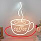Kaffeetasse LED Neonschild für Café und Küche