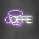 Coffee LED-Neonschild mit Kaffeetasse