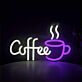 Coffee LED-Neonschild mit Kaffeetasse