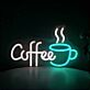 Coffee LED-Neonschild mit Kaffeetasse