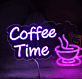 Customize But First Coffee Morning Neon Sign