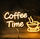 Customize But First Coffee Morning Neon Sign