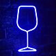 Weinglas LED-Neonschild für Bar und Restaurant
