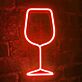 Weinglas LED-Neonschild für Bar und Restaurant