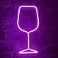 Weinglas LED-Neonschild für Bar und Restaurant