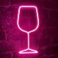 Weinglas LED-Neonschild für Bar und Restaurant