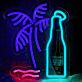 Palme und Bierflasche LED-Neonschild für Bar Club