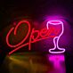Open LED-Neonschild für Bar und Café