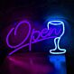 Open LED-Neonschild für Bar und Café