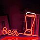 Bierglas LED Neonschild für Bar und Küche