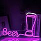 Bierglas LED Neonschild für Bar und Küche