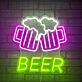 Bierkrüge LED Neonschild für Bar und Restaurant