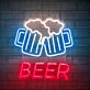 Bierkrüge LED Neonschild für Bar und Restaurant