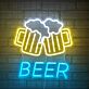 Bierkrüge LED Neonschild für Bar und Restaurant