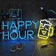HAPPY HOUR LED-Neonschild für Bar und Club