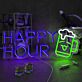 HAPPY HOUR LED-Neonschild für Bar und Club
