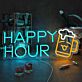 HAPPY HOUR LED-Neonschild für Bar und Club
