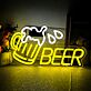 Bierkrug mit Schaum LED Neonschild für Bar und Restaurant