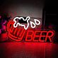 Bierkrug mit Schaum LED Neonschild für Bar und Restaurant