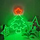 Weihnachtsbaum mit Stern LED-Neonschild Wohnzimmer Weihnachten
