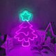 Weihnachtsbaum mit Stern LED-Neonschild Wohnzimmer Weihnachten