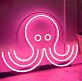 Oktopus LED-Neonschild für Wohnzimmer oder Bar