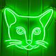 Katzenkopf LED-Neonschild Wohnzimmer Kinderzimmer