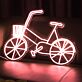 Fahrrad LED Neonschild Wanddekoration für Bar Café Wohnzimmer