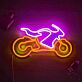 Sportmotorrad LED-Neonschild