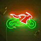 Sportmotorrad LED-Neonschild